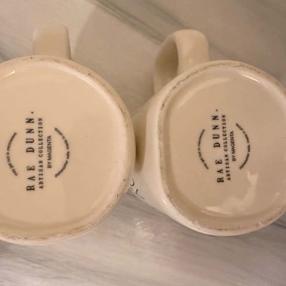 Rae Dunn Bride and Groom Mug Set - Cream - Picture 3 of 4